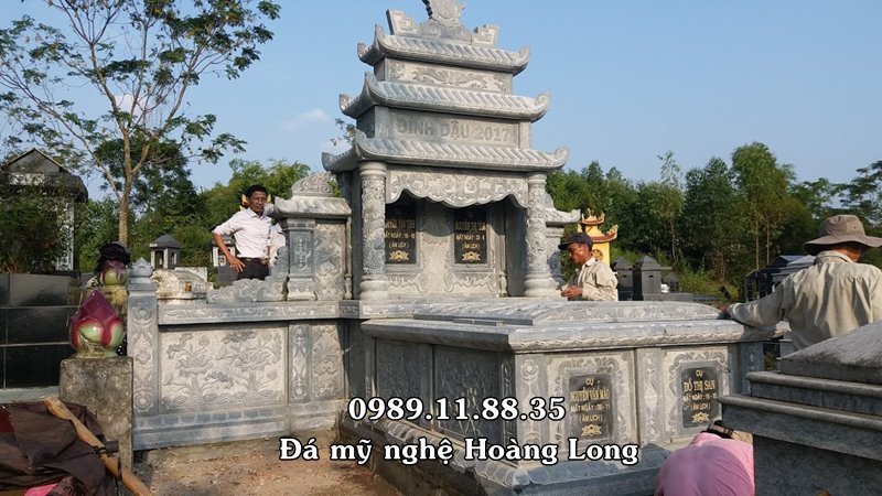 Nhận làm mộ đôi bằng đá tại Phú Thọ