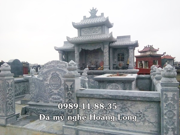 Lăng mộ đá xanh khối tại Thái Bình