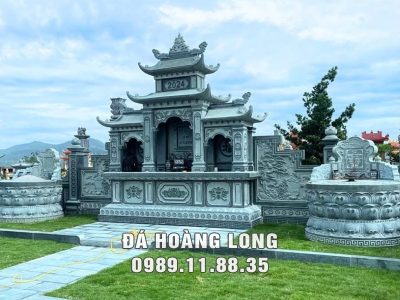 Mẫu Lăng Mộ đá tròn đẹp, chuẩn phong thủy, tâm linh cho phần mộ của Bố Mẹ
