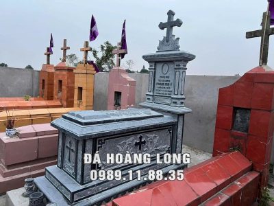 Mẫu Mộ công giáo đẹp – đá xanh đen Thanh Hóa